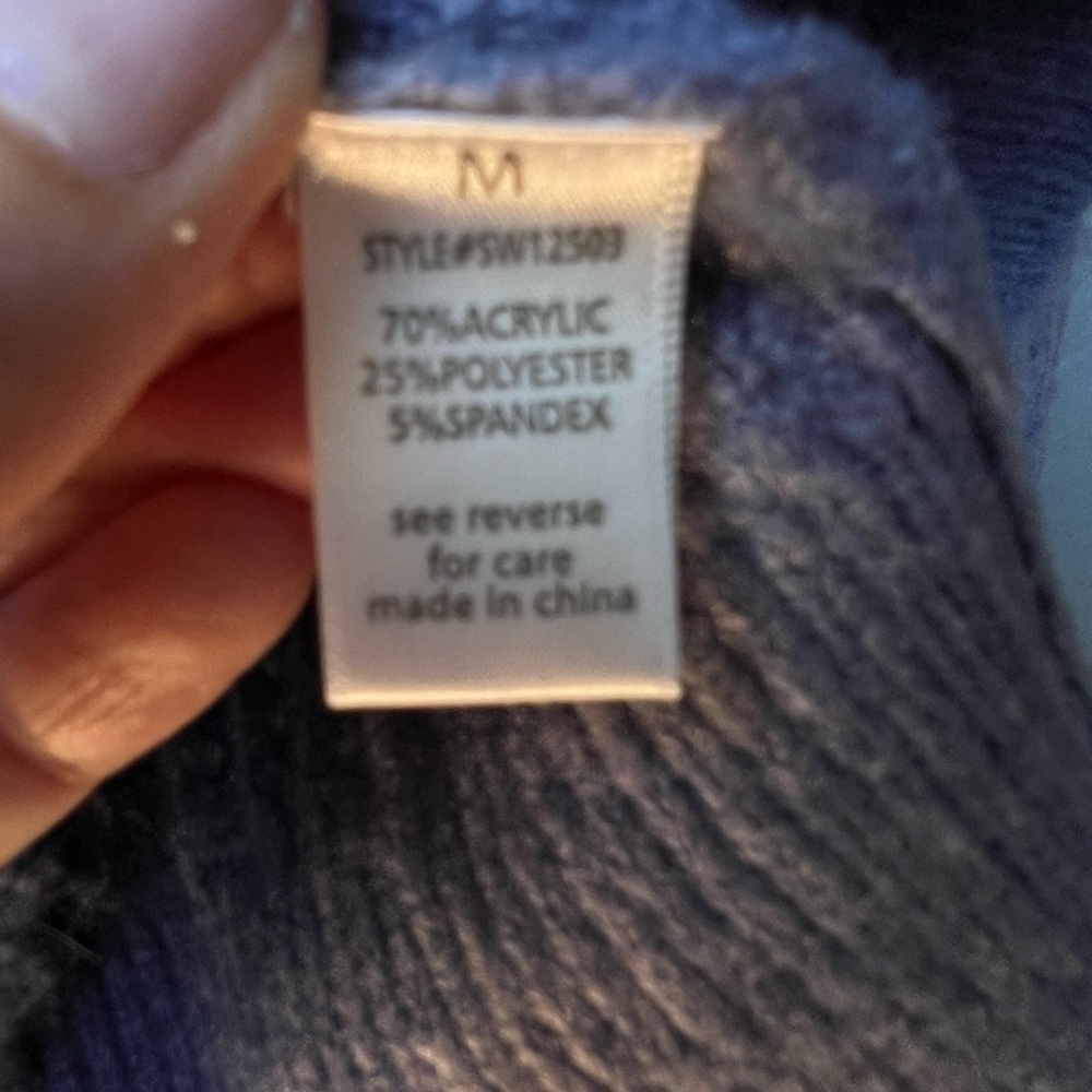 Active USA Blue Button Front Cardigan - NWT - Picture 6 of 12